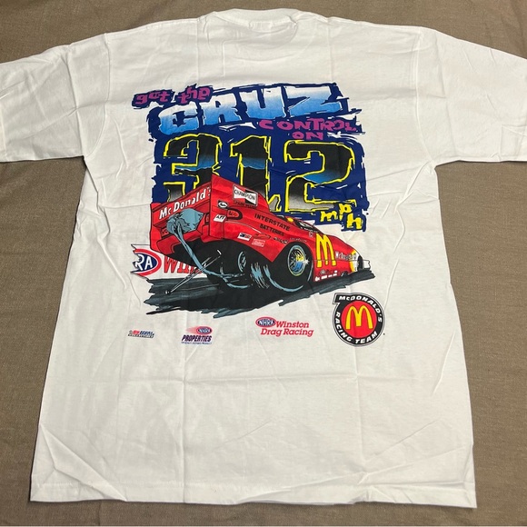 1993 Cruz Pedregon McDonald's 312 MPH NHRA Champion drag racing t-shirt. - Picture 4 of 5